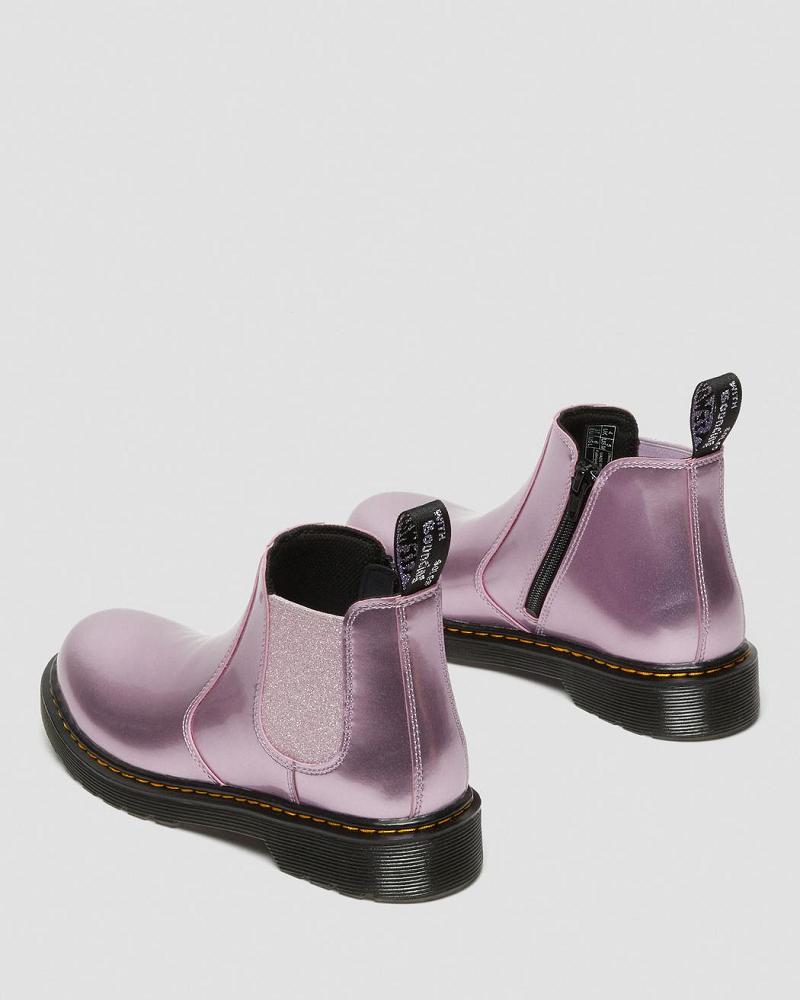 Dr Martens Youth 2976 Metallic Laarsjes Kinderen Roze | NL 151KOR